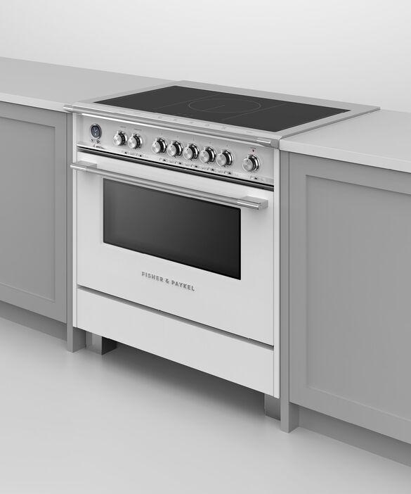 Fisher Paykel - 4.9 cu. ft  Induction Range in White - OR36SCI6W1