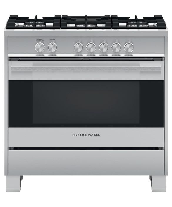 Fisher Paykel - 4.6 cu. ft  Gas Range in Stainless - OR36SDG4X1