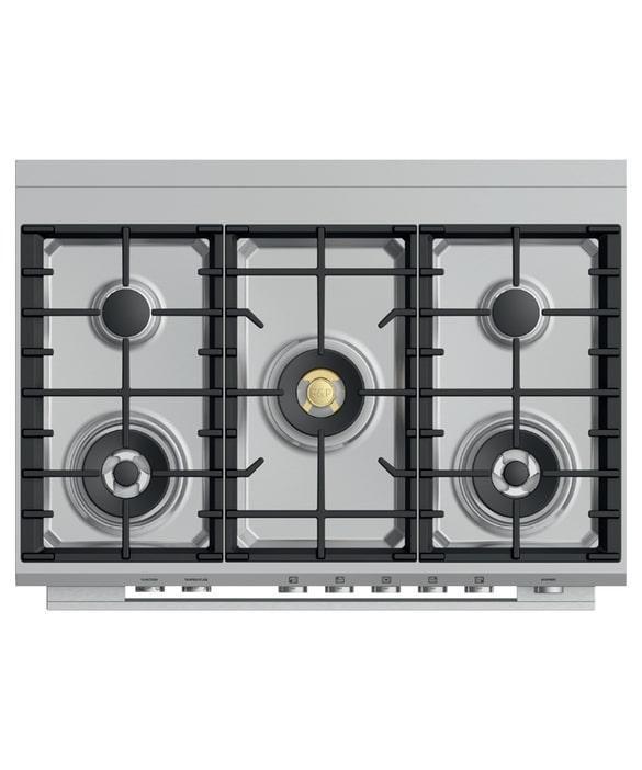 Fisher Paykel - 4.9 cu. ft  Dual Fuel Range in Stainless - OR36SDG6X1