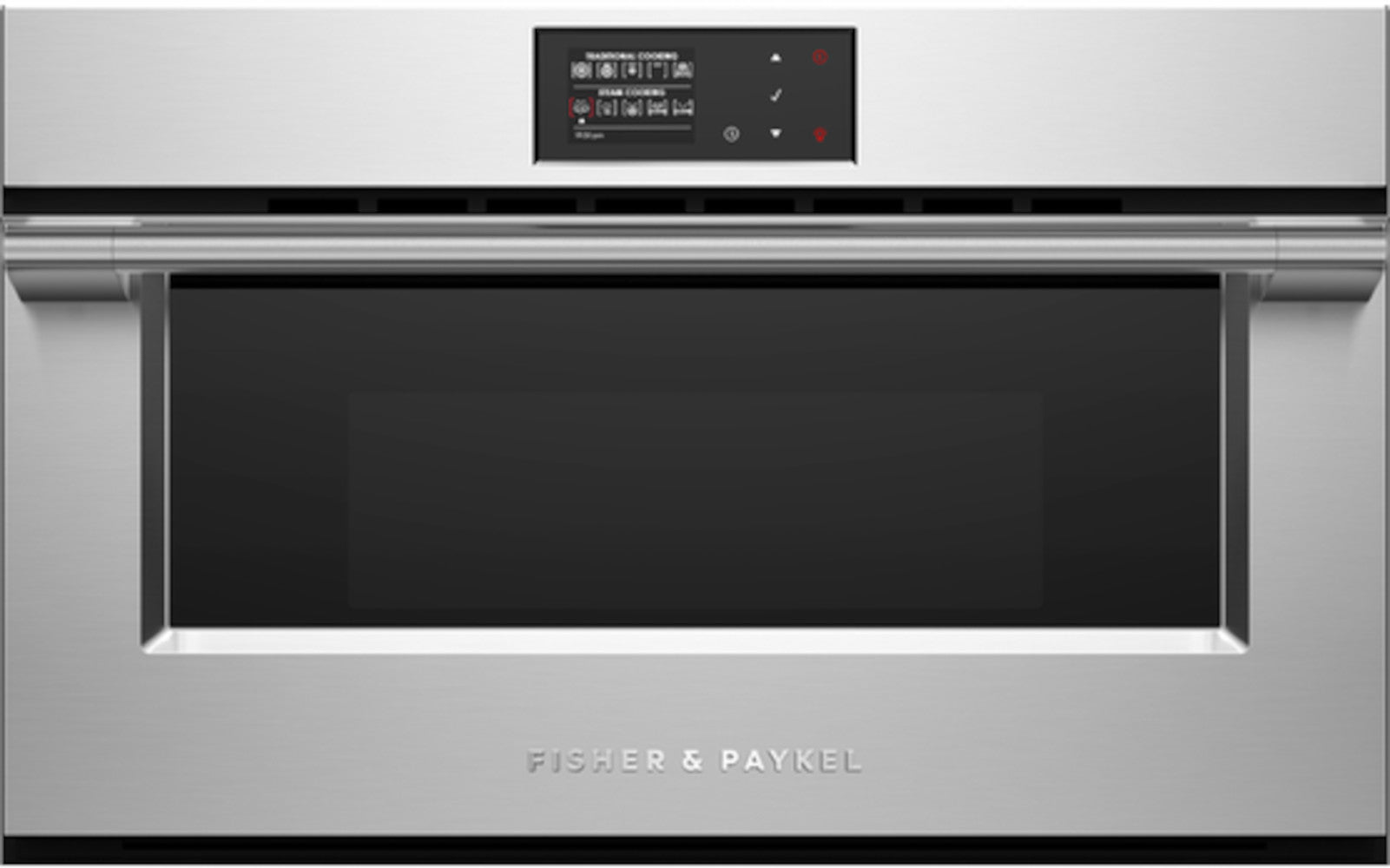 Fisher & Paykel - 1.3 cu. ft Steam Wall Oven in Stainless - OS30NPX1
