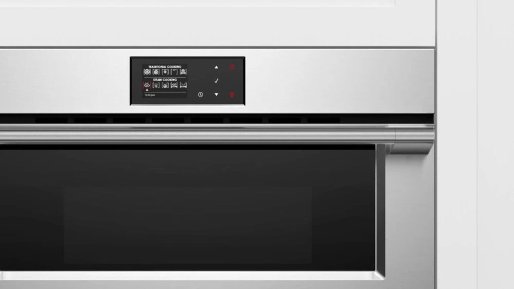 Fisher & Paykel - 1.3 cu. ft Steam Wall Oven in Stainless - OS30NPX1