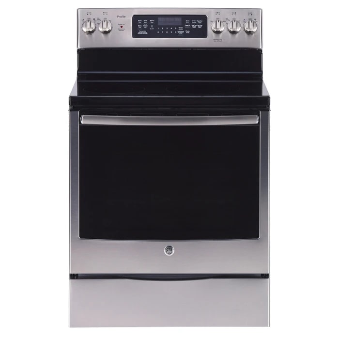 GE Profile - 6.2 cu. ft  Electric Range in Stainless - PCB905SKSS