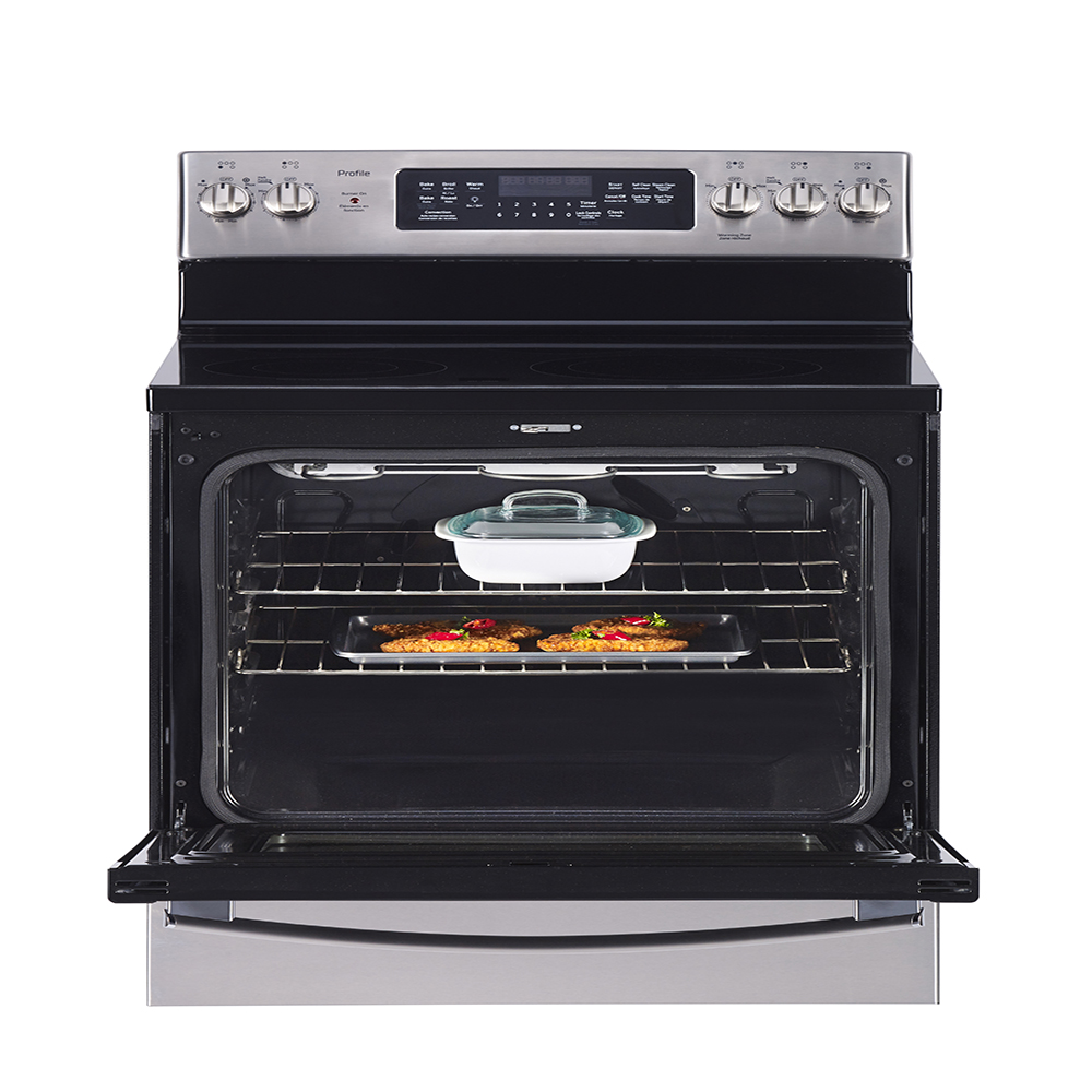 GE Profile - 6.2 cu. ft  Electric Range in Stainless - PCB905YPFS