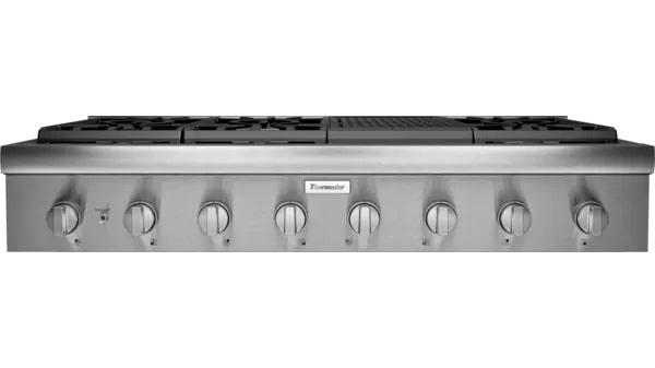 Thermador - 47.9375 inch wide Gas Cooktop in Stainless - PCG486WL