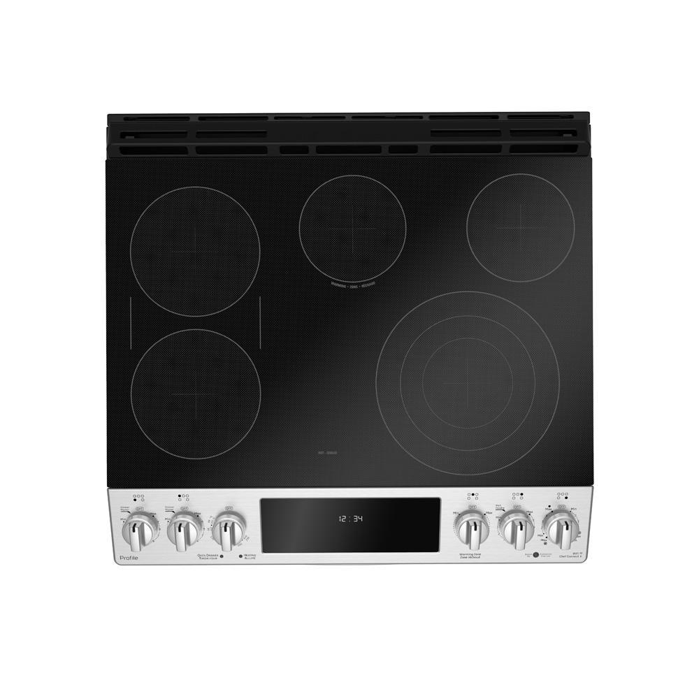 GE - 5.3 cu. ft  Electric Range in Stainless - PCS940YMFS