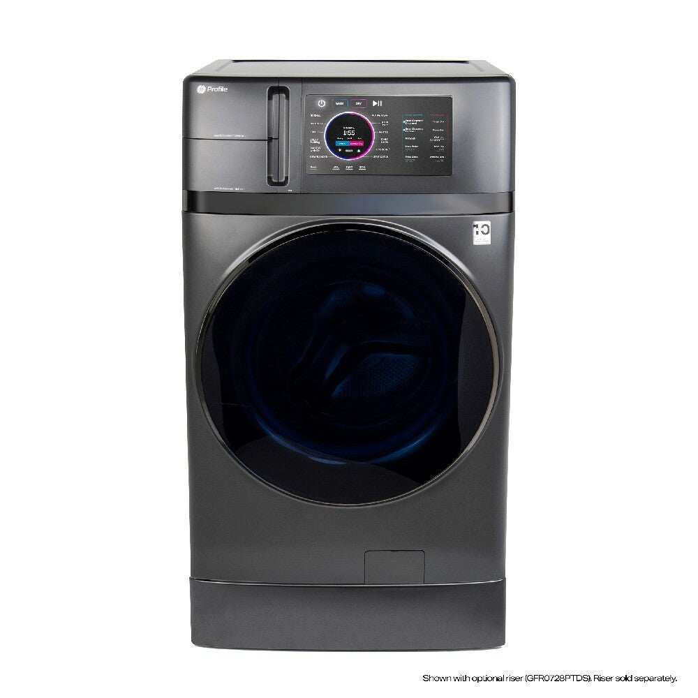 GE Profile - 5.5 cu. Ft  Combo All-In-One Washer And Dryer in Grey - PFQ97HSPVDS