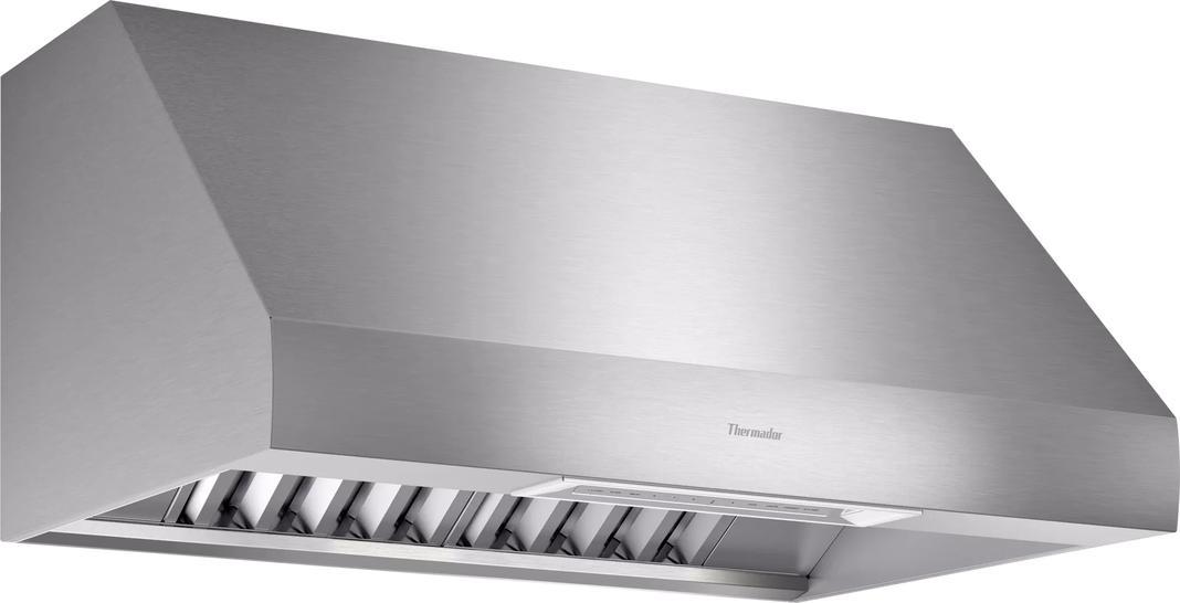 Thermador - 36 Inch Wall Mount and Chimney Range Vent in Stainless - PH36GWS