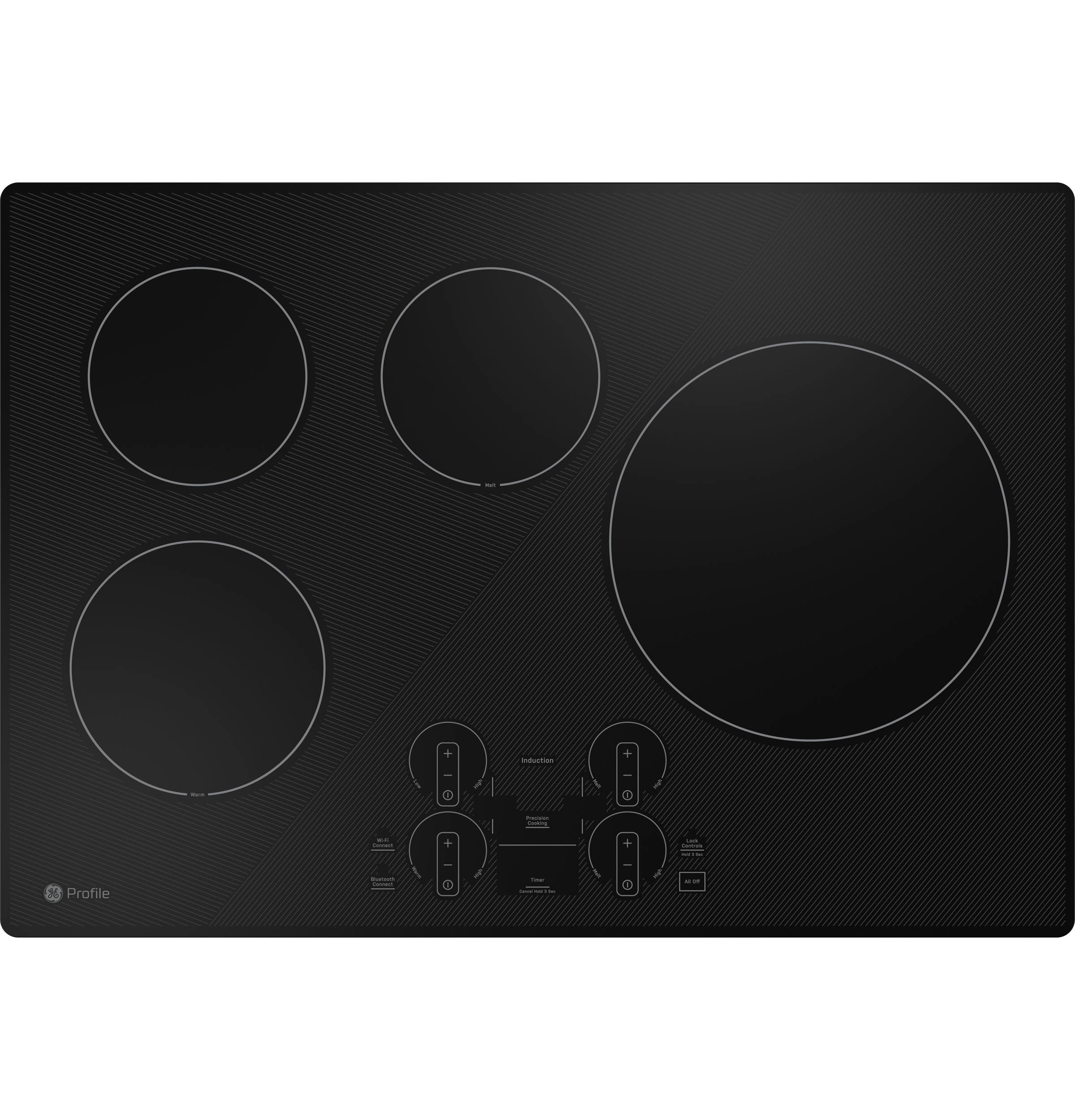 GE Profile - 15.88 Inch Induction Cooktop in Black - PHP7030DTBB