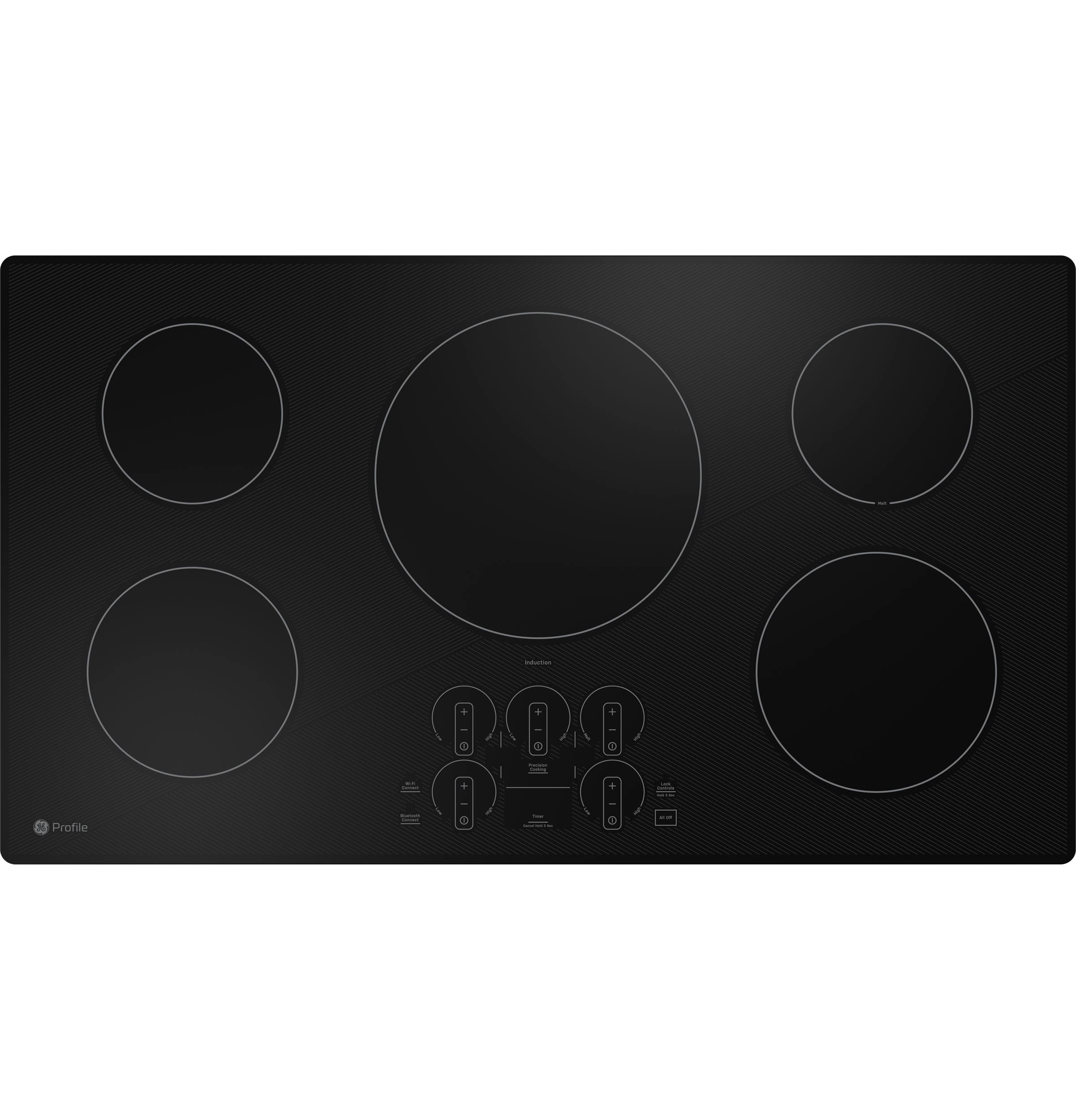 GE Profile - 23.13 Inch Induction Cooktop in Black - PHP7036DTBB