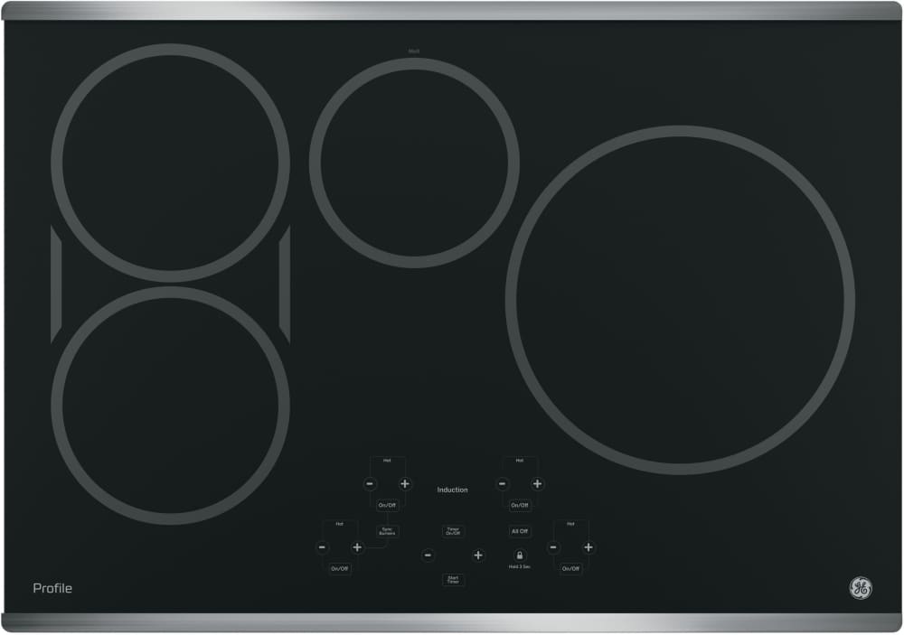 GE Profile - 29.75 inch wide Induction Cooktop in Stainless - PHP9030SJSS