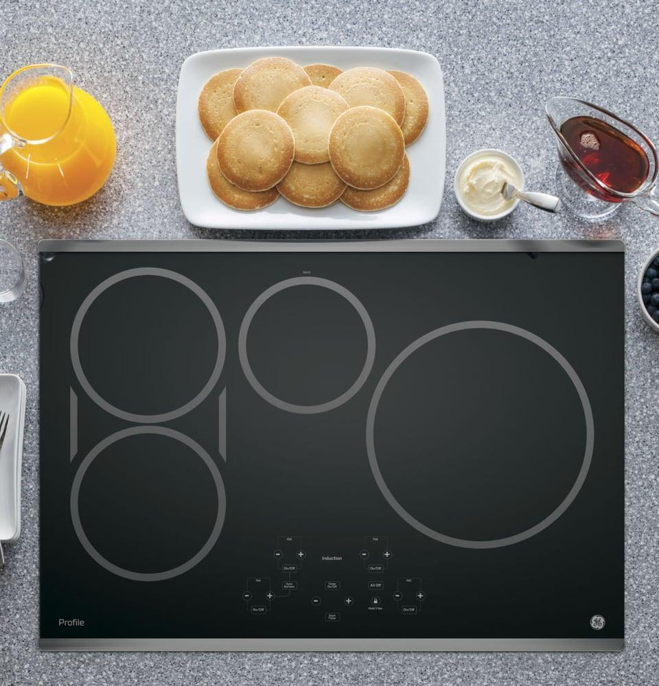GE Profile - 29.75 inch wide Induction Cooktop in Stainless - PHP9030SJSS