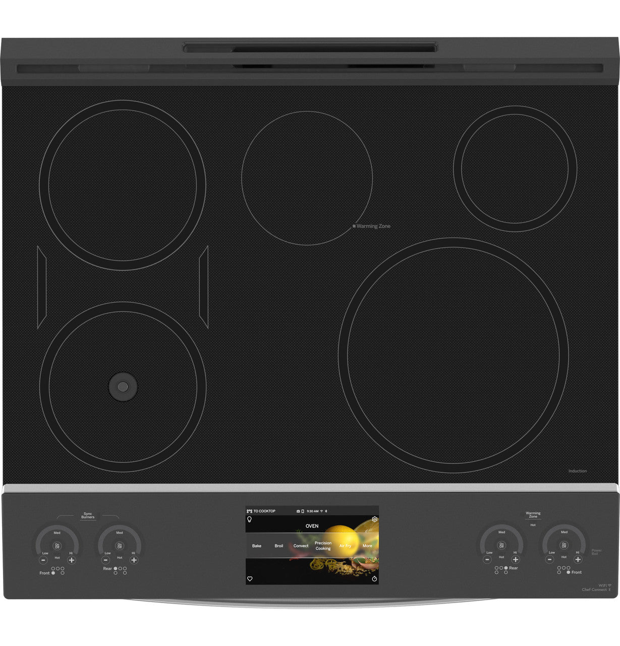 GE Profile - 5.3 cu. ft  Induction Range in Stainless - PHS93XYPFS