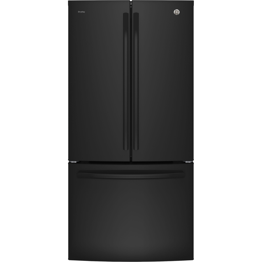 GE Profile - 32.75 Inch 24.5 cu. ft French Door Refrigerator in Black - PNE25NGLKBB