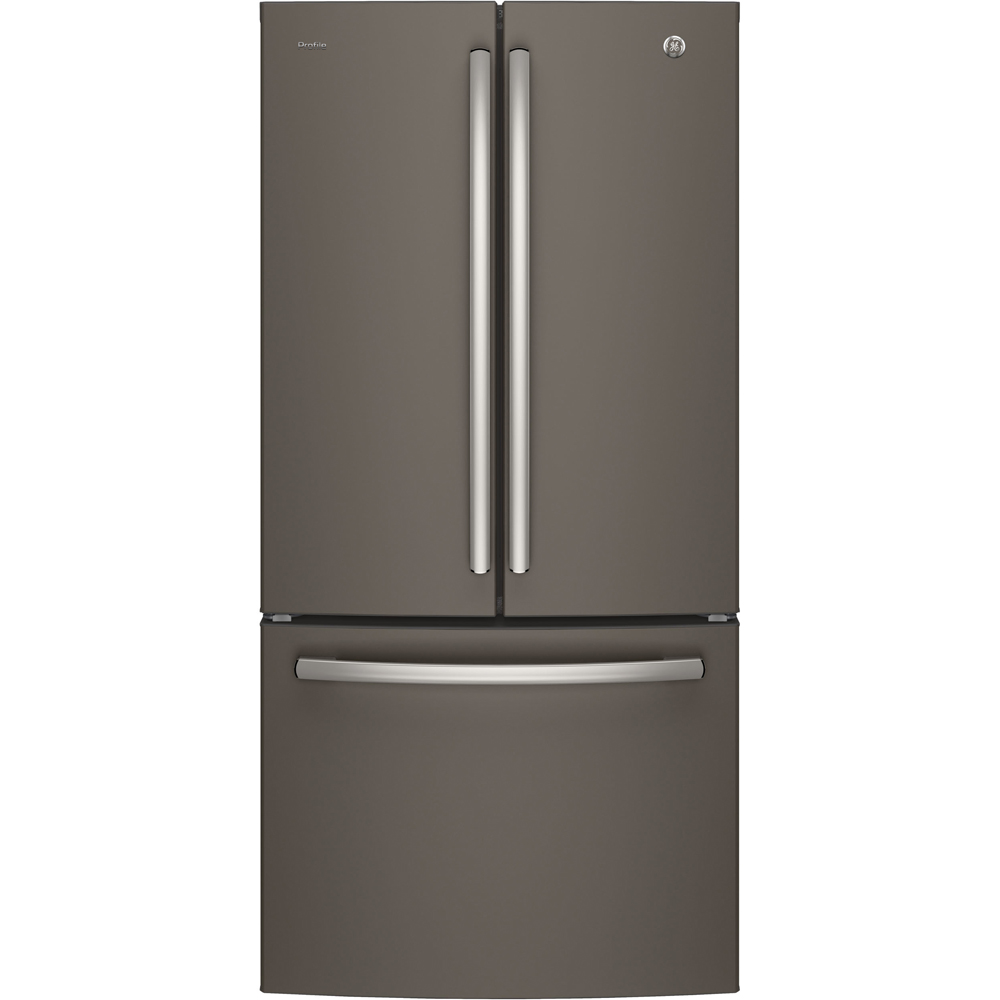 GE Profile - 32.75 Inch 24.5 cu. ft French Door Refrigerator in Grey - PNE25NMLKES