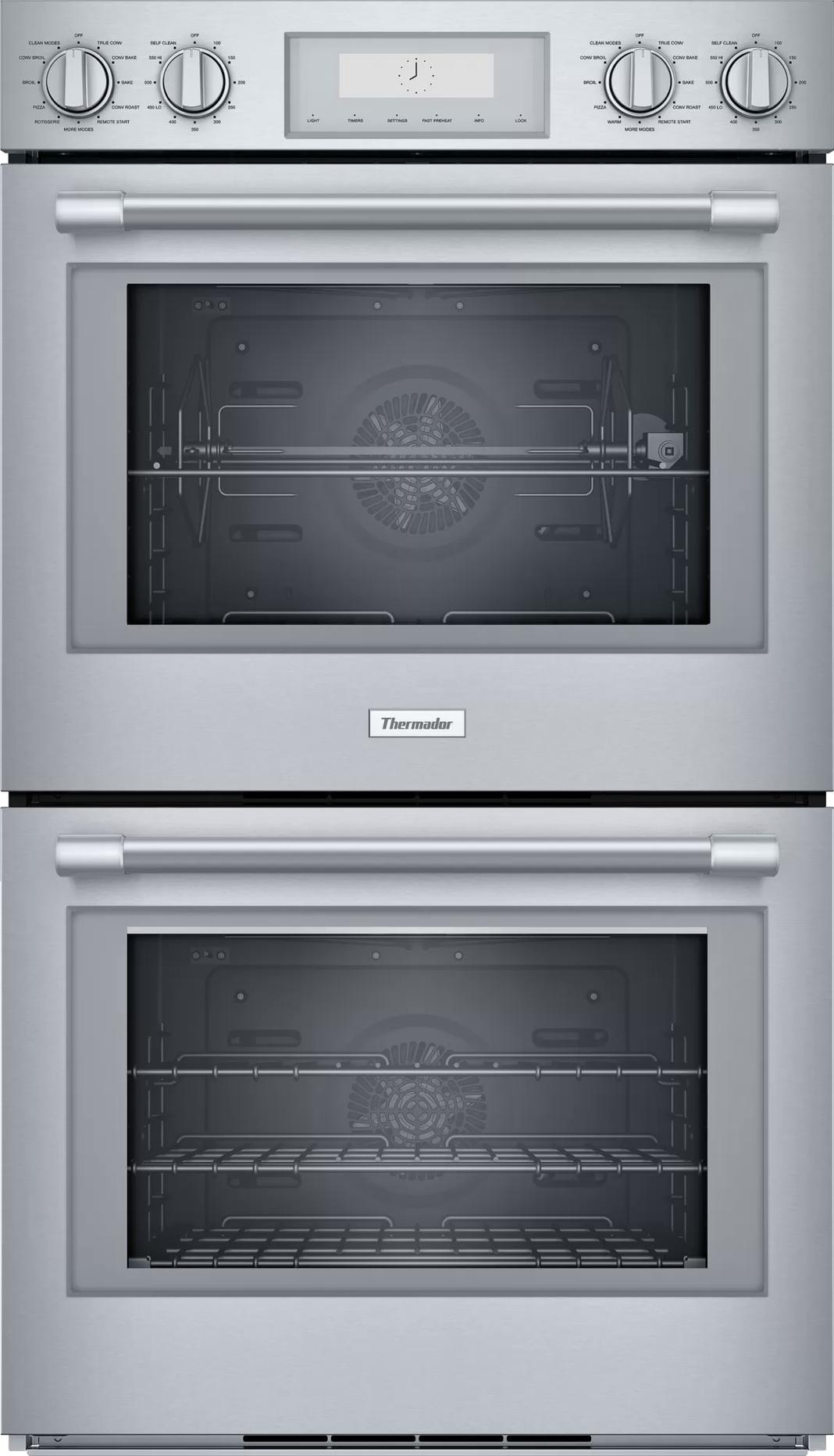 Thermador - 9 cu. ft Double Wall Oven in Stainless - POD302W