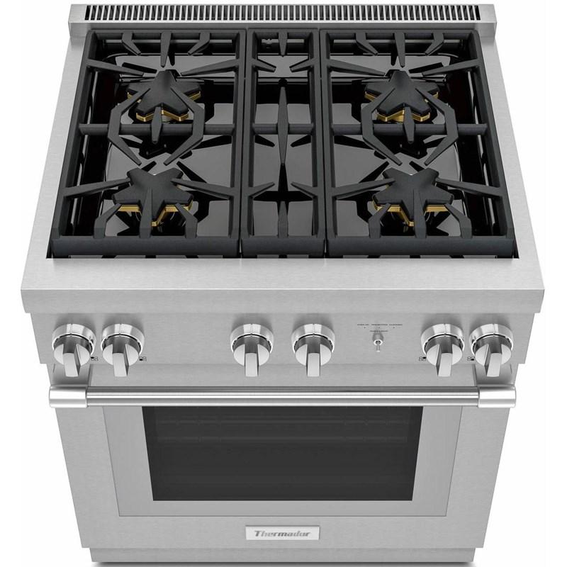 Thermador - 4.4 cu. ft  Dual Fuel Range in Stainless - PRD304WHC