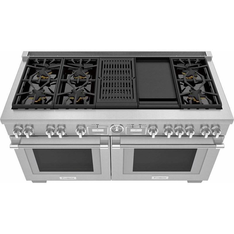 Thermador - 10.6 cu. ft  Dual Fuel Range in Stainless - PRD606WCG