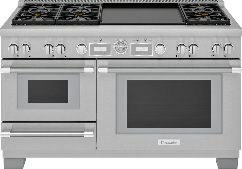 Thermador - 7.3 cu. ft  Dual Fuel Range in Stainless - PRD606WESG