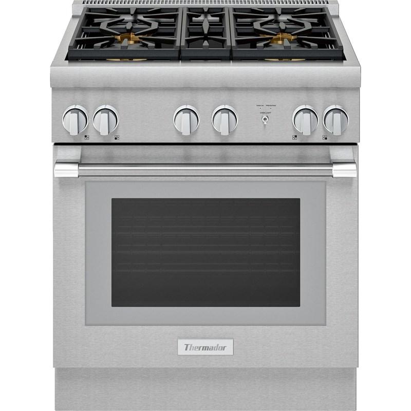 Thermador - 4.6 cu. ft  Gas Range in Stainless - PRG304WH