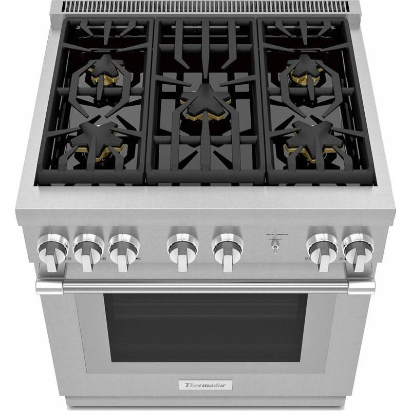 Thermador - 4.6 cu. ft  Gas Range in Stainless - PRG305WH