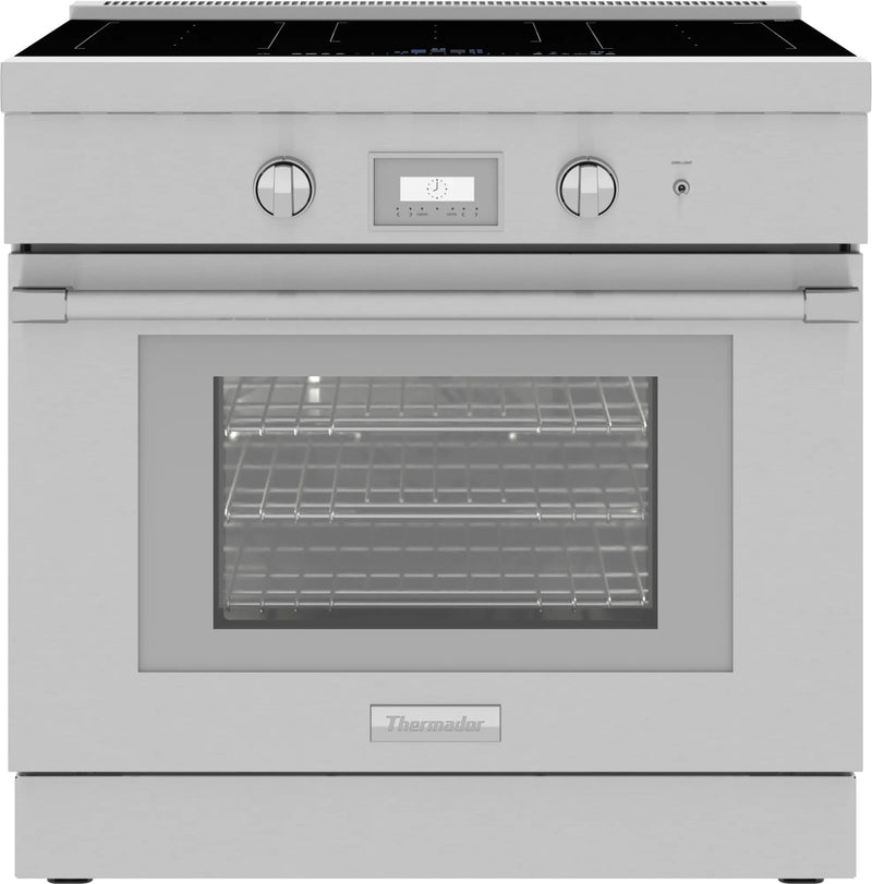 Thermador - 4.9 cu. ft  Induction Range in Stainless - PRI36LBHC