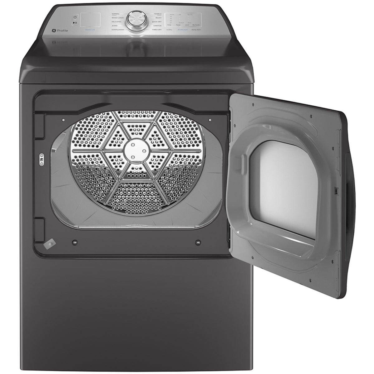 GE Profile - 7.4 cu. Ft  Electric Dryer in Grey - PTD60EBMRDG