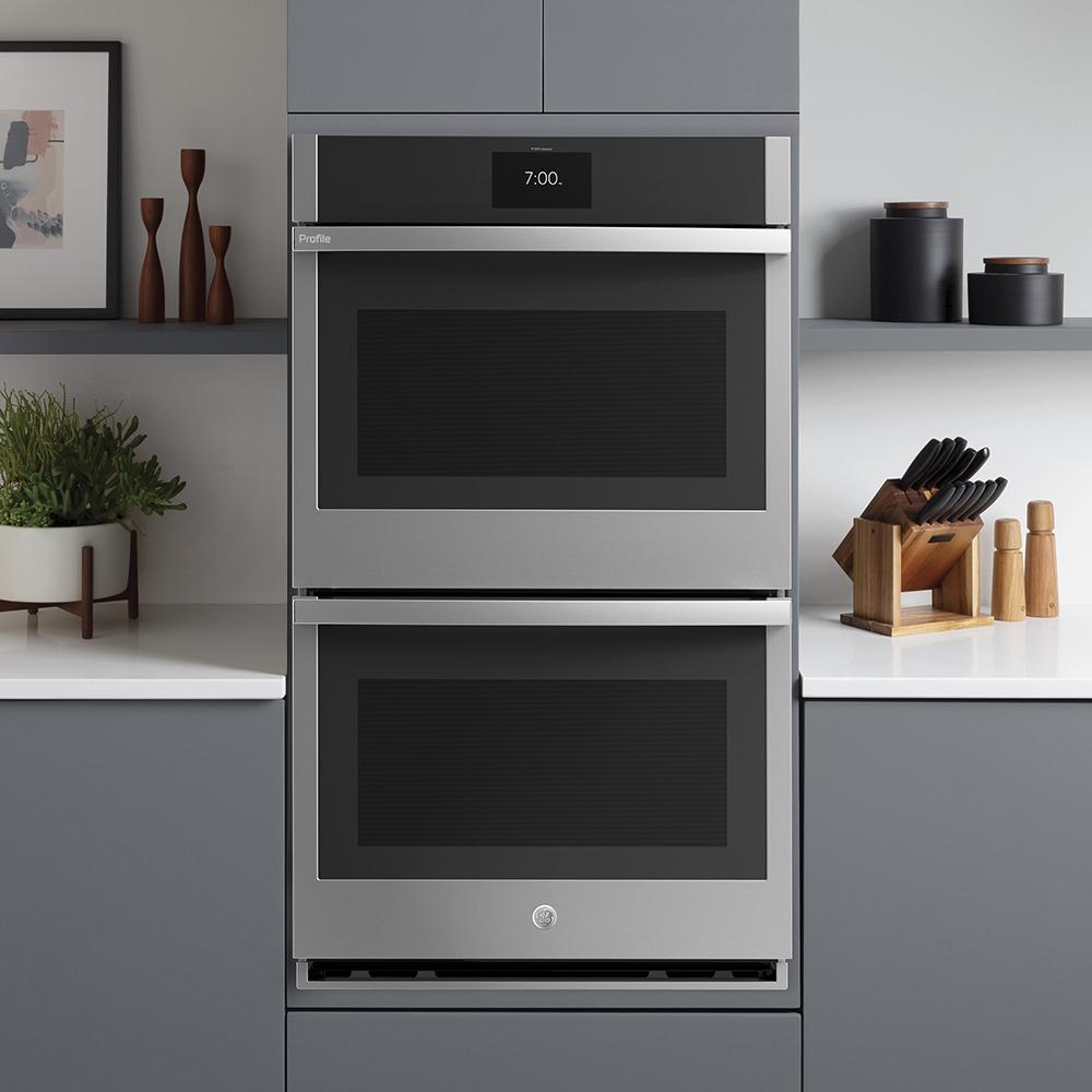 GE Profile - 10 cu. ft Double Wall Oven in Stainless - PTD7000SNSS