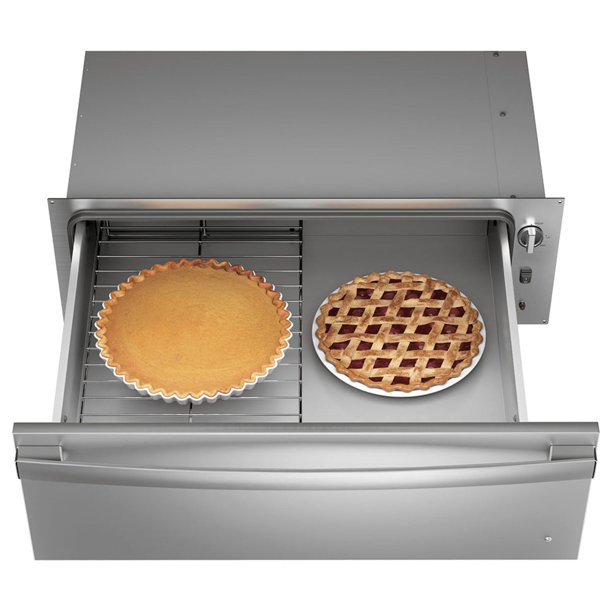 GE Profile - 1.9 cu. ft Warming Drawer in Stainless - PTW9000SPSS