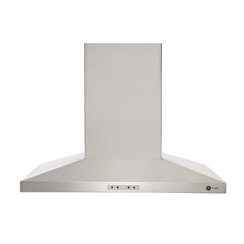 GE Profile - 33.07 Inch 600 CFM Wall Mount and Chimney Range Vent in Stainless - PVWT930SSV