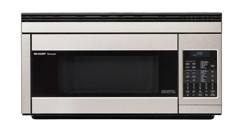 Sharp - 1.1 cu. Ft  Over the range Microwave in Stainless - R1874TY