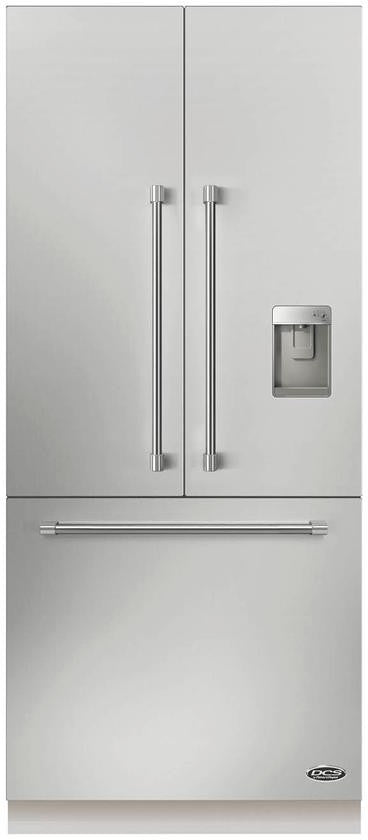 DCS - 36 Inch 16.8 cu. ft Built In / Integrated French Door Refrigerator in Stainless - RD3684CU