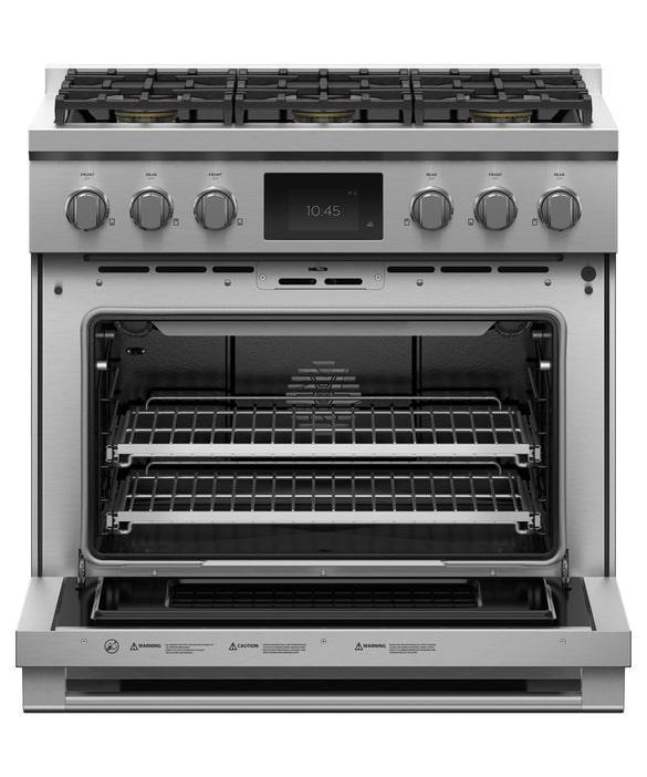Fisher Paykel - 4.8 cu. ft  Dual Fuel Range in Stainless - RDV3-366-N