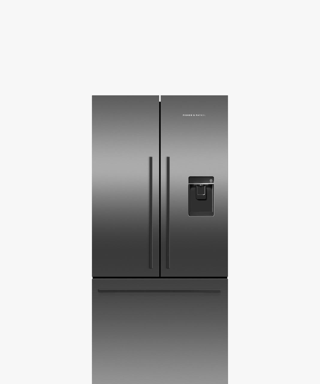 Fisher Paykel - 31 Inch 16.9 cu. ft French Door Refrigerator in Black Stainless - RF170ADUSB5