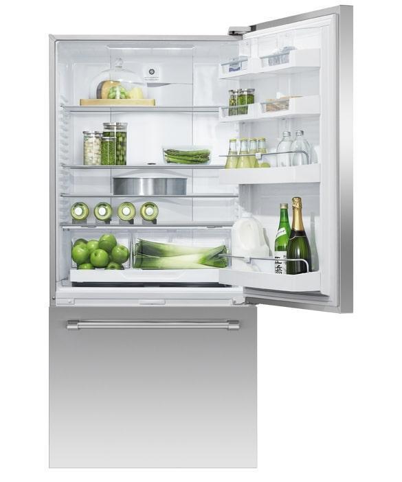 Fisher Paykel - 31.1 Inch 17.1 cu. ft Bottom Mount Refrigerator in Stainless - RF170WRKJX6