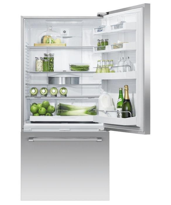 Fisher Paykel - 31.09375 Inch 17.1 cu. ft Bottom Mount Refrigerator in Stainless - RF170WRKUX6