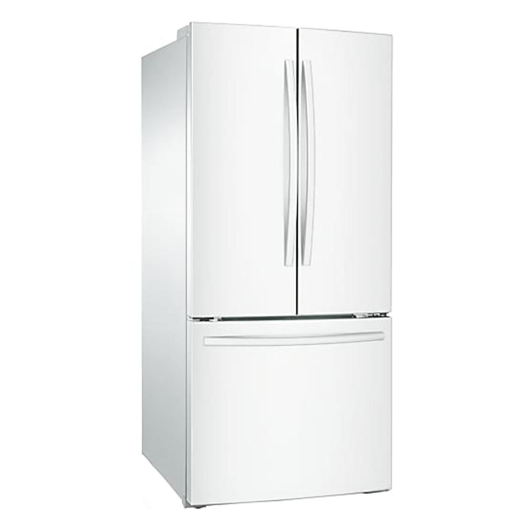 Samsung - 29.8 Inch 21.6 cu. ft French Door Refrigerator in White - RF220NCTAWW