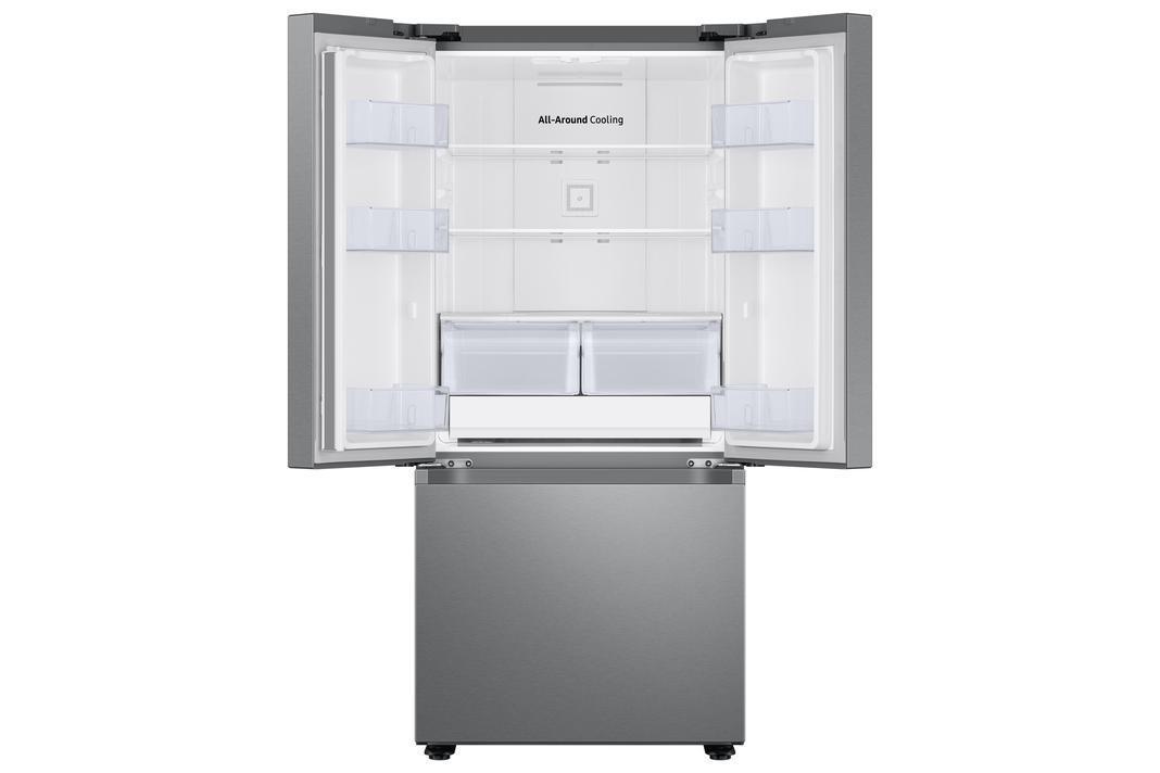 Samsung - 29.8 Inch 22.1 cu. ft French Door Refrigerator in Stainless - RF22A4111SR