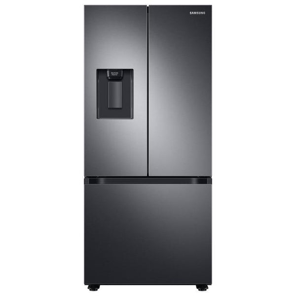 Samsung - 29.8 Inch 22 cu. ft French Door Refrigerator in Black Stainl
