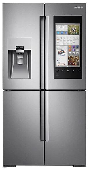 Samsung - 35.75 Inch 22 cu. ft French Door Refrigerator in Stainless - RF22M9581SR