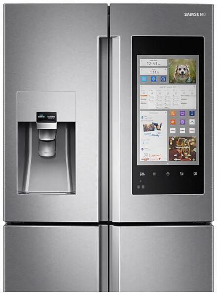 Samsung - 35.75 Inch 22 cu. ft French Door Refrigerator in Stainless - RF22M9581SR