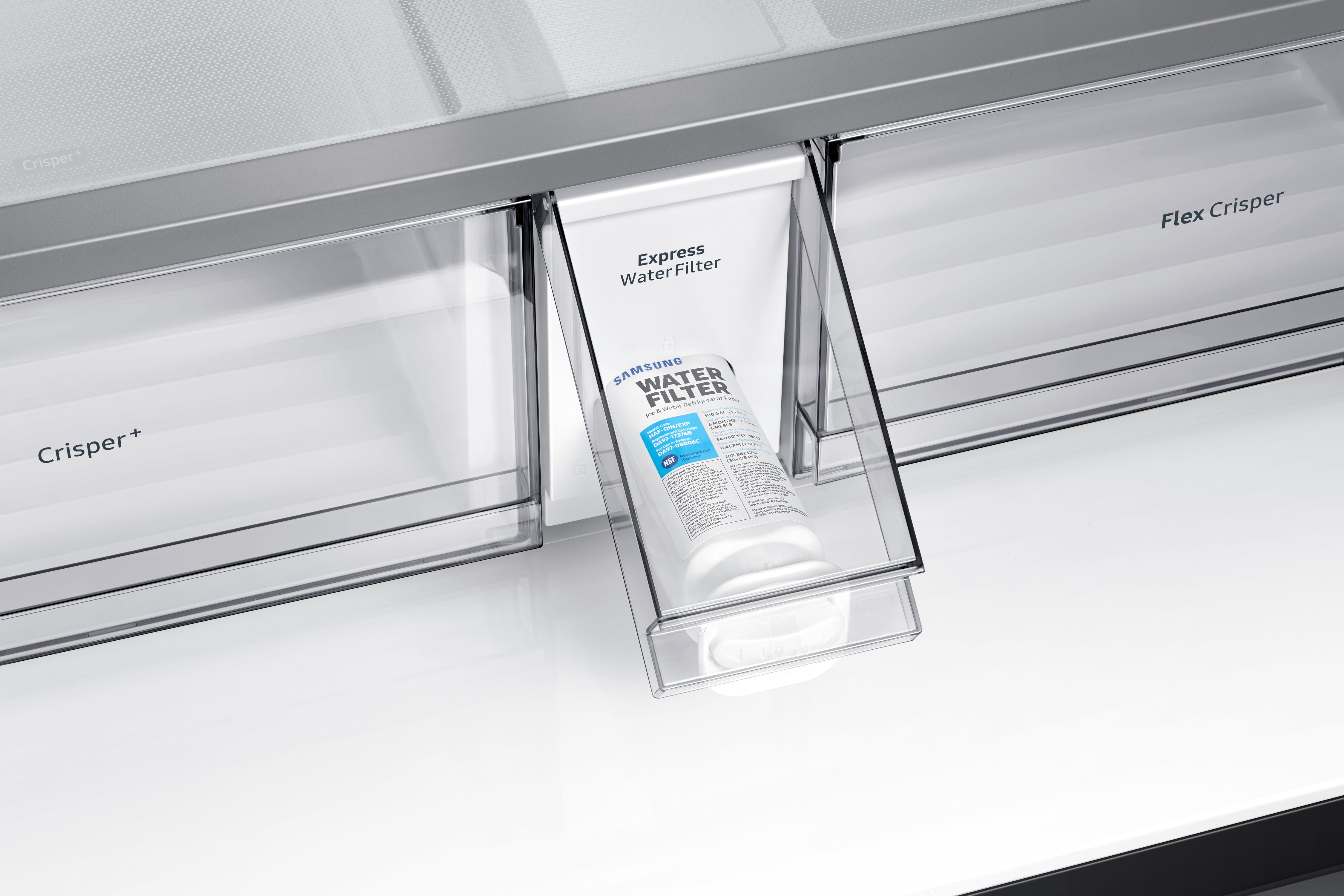 Samsung - 35.875 Inch 22.8 cu. ft 4-Door French Door Refrigerator in Black Stainless - RF23A9671SG