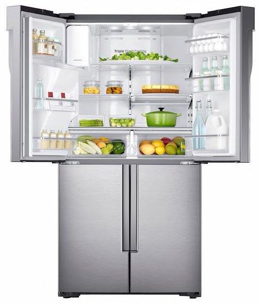 Samsung - 35.75 Inch 22.5 cu. ft French Door Refrigerator in Stainless - RF23J9011SR