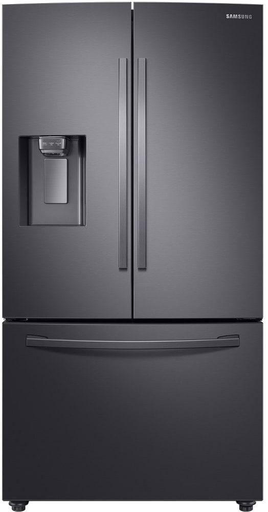 Samsung - 35.8 Inch 22.6 cu. ft French Door Refrigerator in Black Stainless - RF23R6201SG