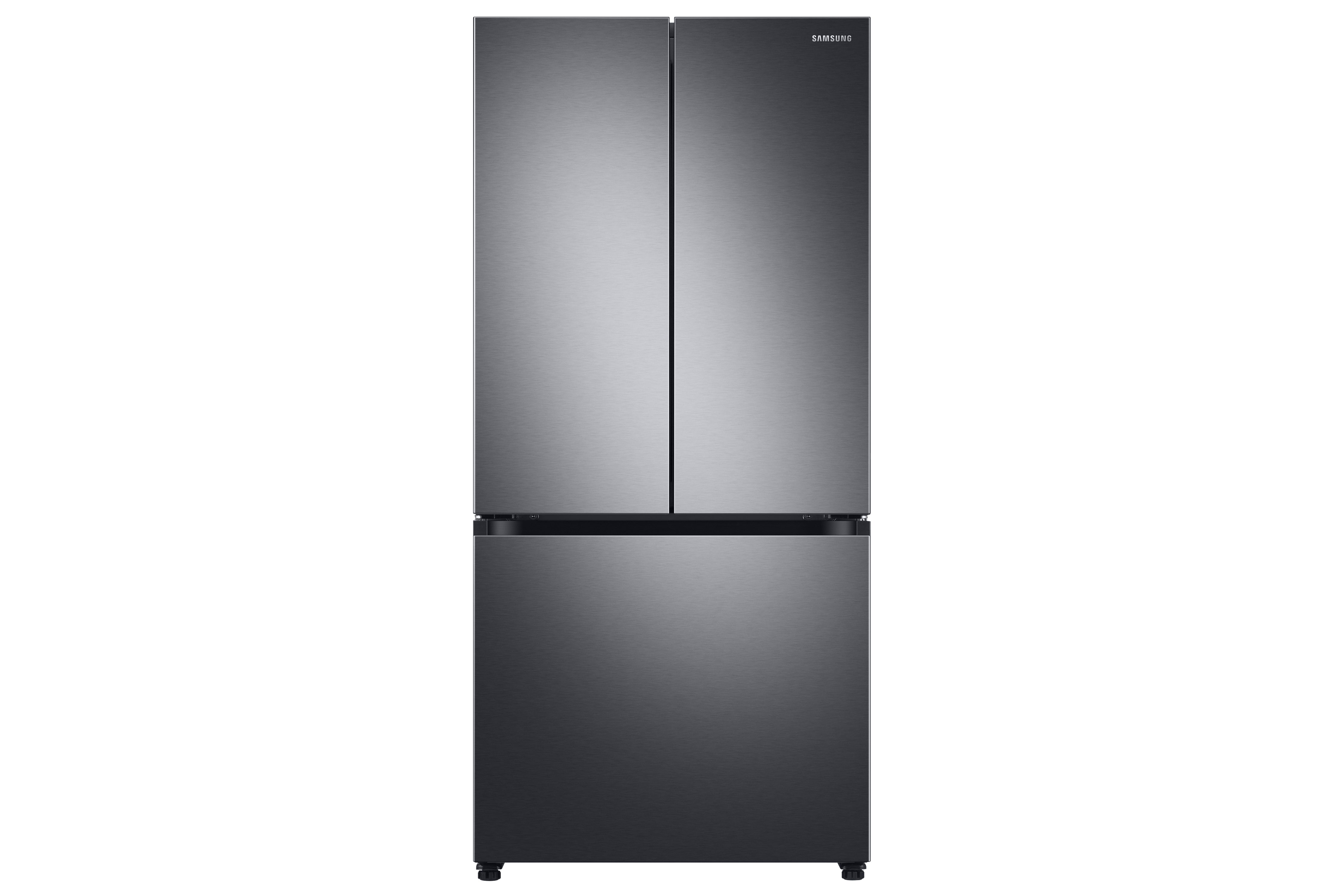 Samsung - 32.1875 Inch 24.5 cu. ft French Door Refrigerator in Black Stainless - RF25C5551SG