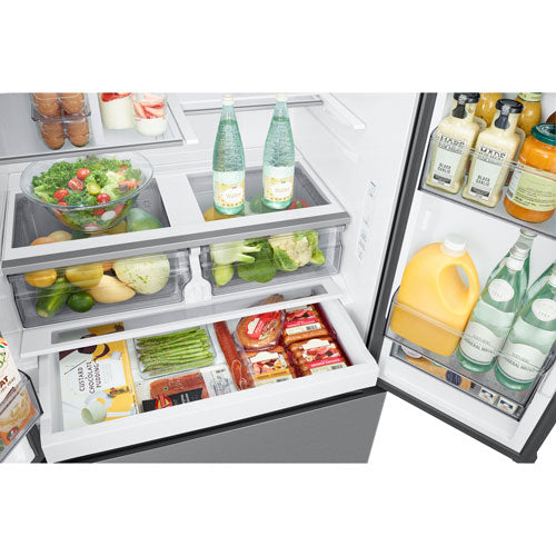 Samsung - 35.75 Inch 26.5 cu. ft French Door Refrigerator in Stainless - RF27CG5100SRAA