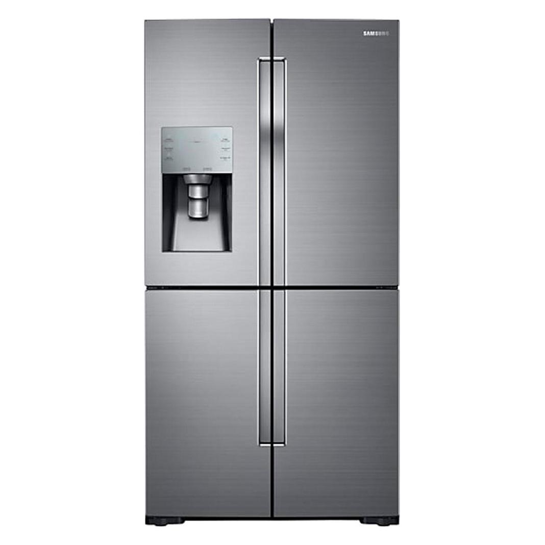 Samsung - 35.8 Inch 28.1 cu. ft French Door Refrigerator in Stainless - RF28K9070SR