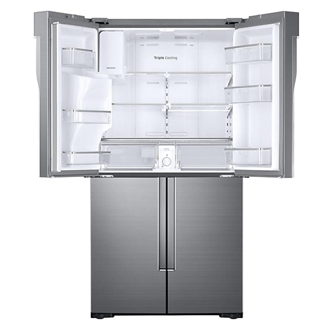 Samsung - 35.8 Inch 28.1 cu. ft French Door Refrigerator in Stainless - RF28K9070SR