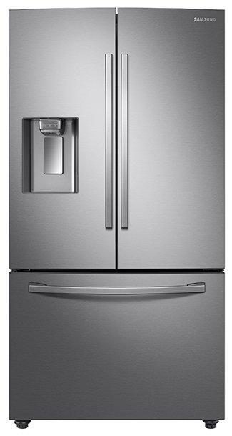 Samsung - 35.75 Inch 28 cu. ft French Door Refrigerator in Stainless - RF28R6201SR
