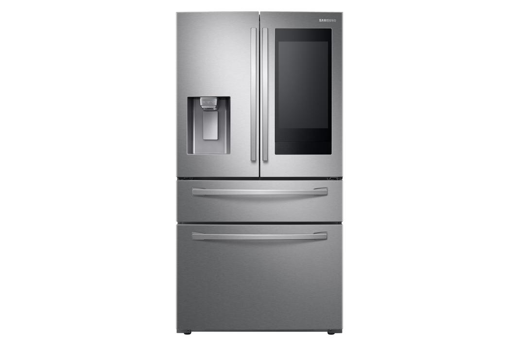 Samsung - 35.8 Inch 27.7 cu. ft French Door Refrigerator in Stainless - RF28R7551SR