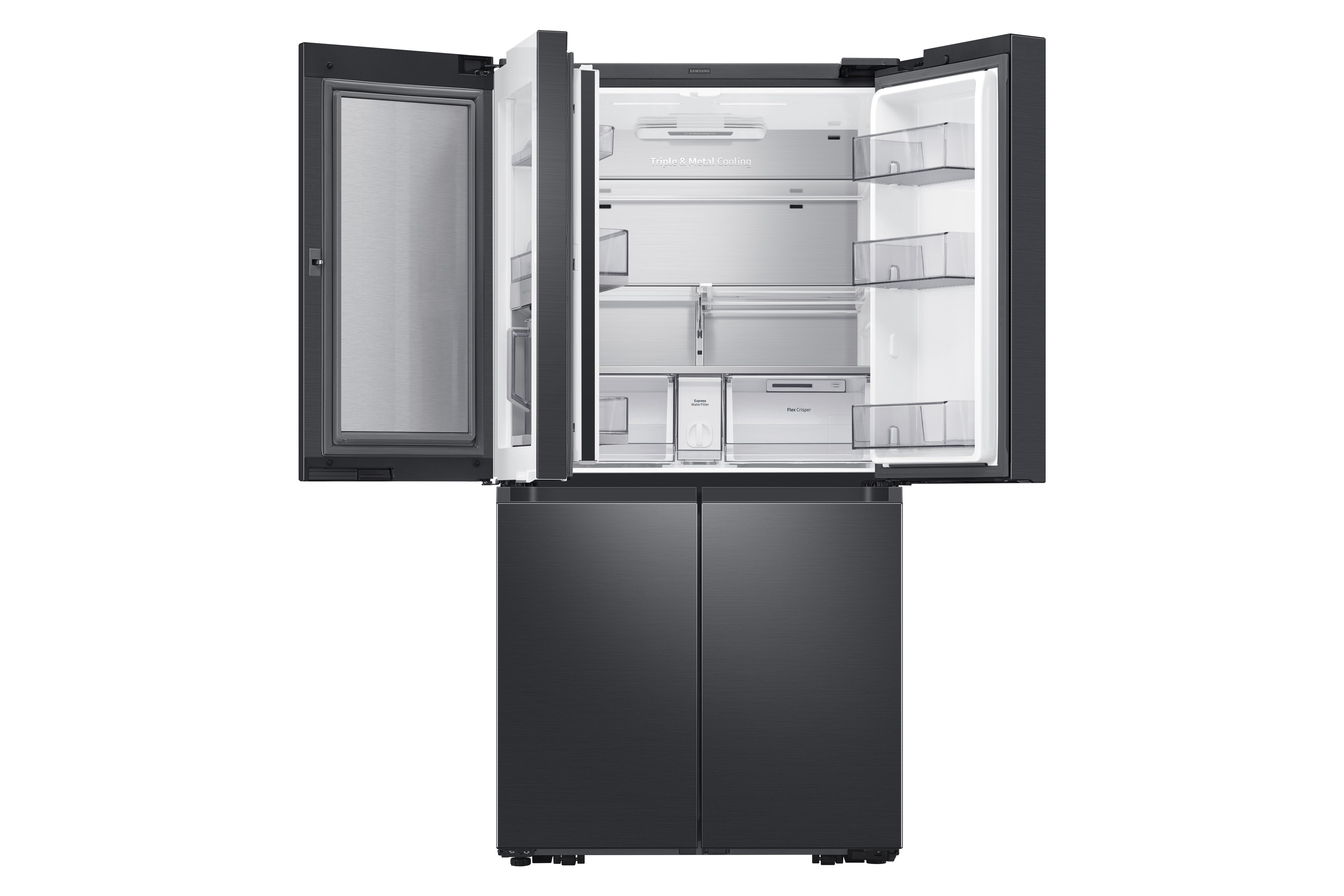 Samsung - 35.875 Inch 29 cu. ft 4-Door French Door Refrigerator in Black Stainless - RF29A9671SG